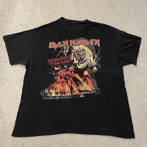 Iron Maiden The Number of The Beast Shirt Size XL Black